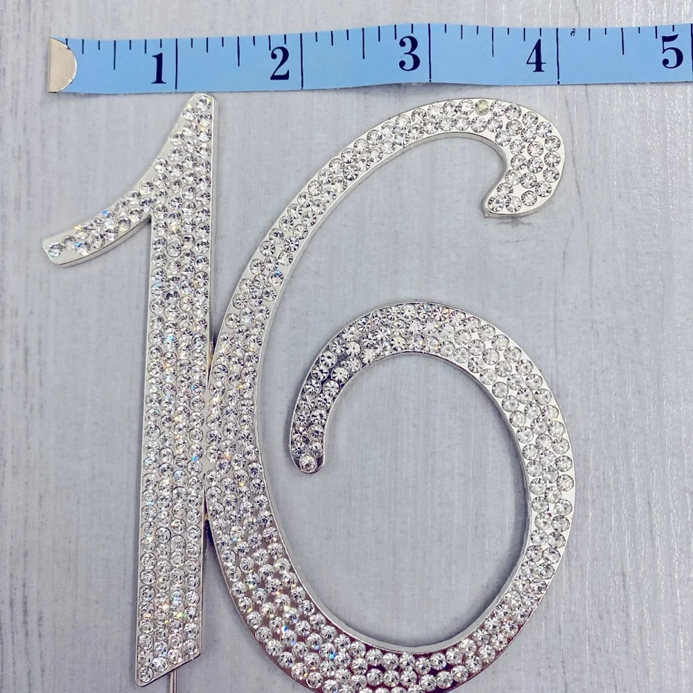 Bling 16 Cake Topper